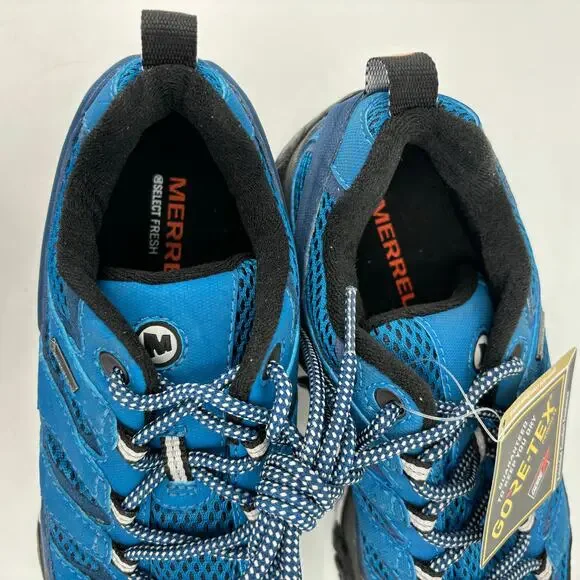 Merrell Sneakers Hiking Trail Shoes Womens Size 7 Mykons Blue Moab 2 Lace Up - Picture 7 of 10